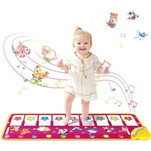 Piano Mat - Musical Keyboard Floor Playmat 39.5" Electronic Music Touch Play